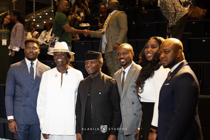 NIN delegation with former VP Yemi Osinbajo at the summit